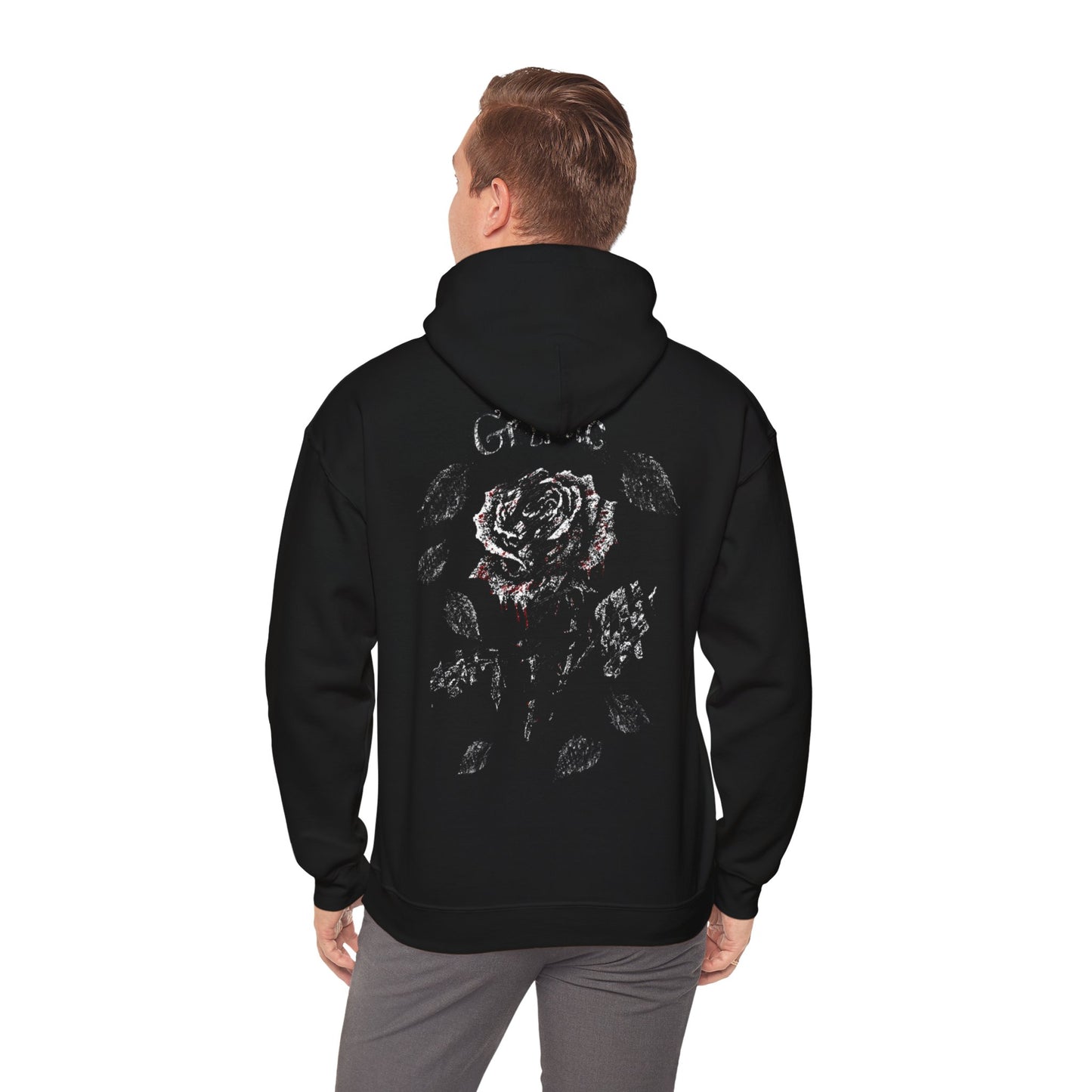 Fractured Rose Hoodie Backprint