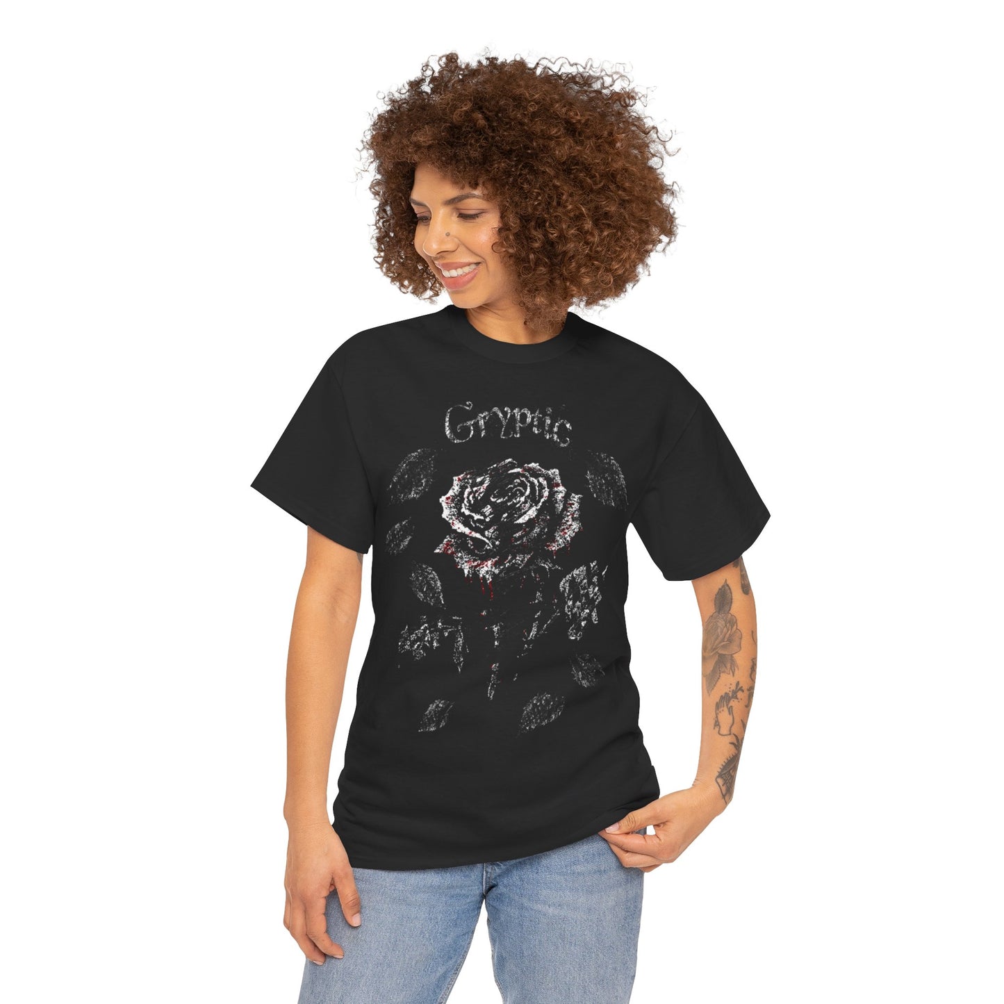 Fractured Rose Tee Frontprint