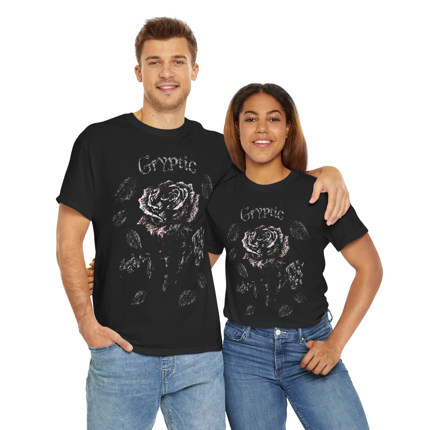 Fractured Rose Tee Frontprint
